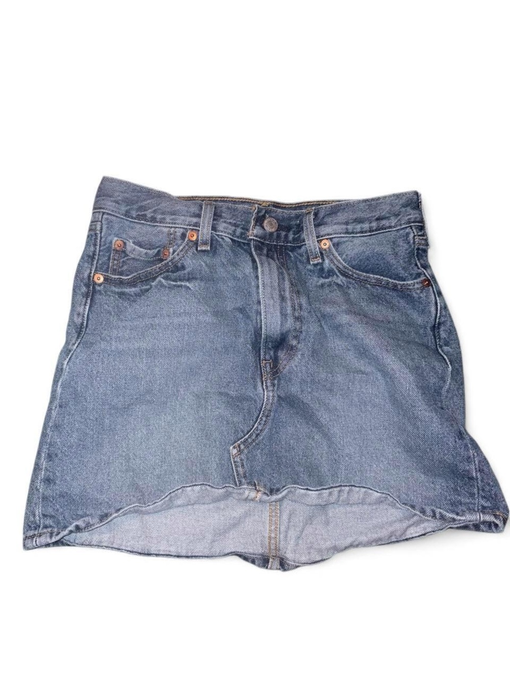 Levi's Light Blue Asymmetrical Denim Skirt